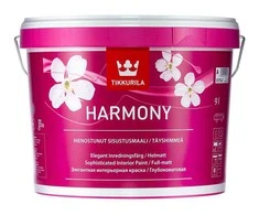 Sienų ir lubų dažai TIKKURILA HARMONY, visiškai matiniai, baltos sp., A bazė, 9 l