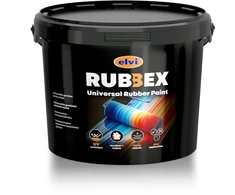 Akrila krāsas uz gumijas bāzes Rubbex, balta, 1.2kg