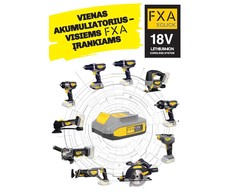 Akumuliatoriaus įkroviklis Fxa DL1051, 18 V
