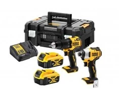 Grąžtas Akumuliatorinių įrankių komplektas DeWALT DCK2062M2T 18V 2x4.0Ah