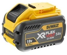 Baterija Dewalt, 18–54 V, ličio jonų, 9000 mAh