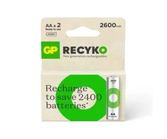 Įkraunami elementai GP RECYKO AA. 2600mAh. 2 vnt.
