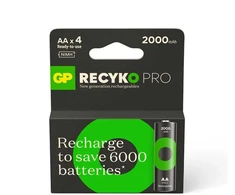 Įkraunami elementai GP RECYKO AA. 2000mAh. 4 vnt.