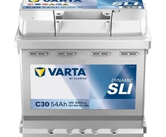 Akumulators Varta SLI C30, 12 V, 54 Ah, 530 A