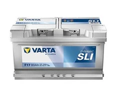 Akumuliatorius VARTA Mėlyna Dynamic F17, 80 Ah, 740 A, 175 x 315 x 175 mm