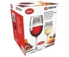 Alpina vyno taurės 4vnt 465ml, dūminės