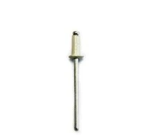 Aliumininės kniedės su pusapvale galvute Haushalt RAL9010, 3 mm x 6 mm, 50 vnt.