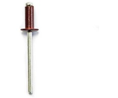 Aliumininės kniedės pusapvale galva Haushalt RAL3005, 4 mm x 10 mm, 50 vnt.