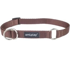 Ami Play Šuns antkaklis AMIPLAY BASIC, rudas, 350–500 mm, 20 mm