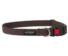 Ami Play Šuns antkaklis AMIPLAY, rudas, 350–520 mm, 20 mm