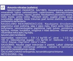 Garden Center Amonio nitratas augalams C2EA0, didelis tūris, 2kg