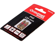 Antgalis DRAUMET Tin S2 PH2 1/4 25mm 2vnt.
