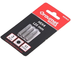 Antgalis Draumet Pro 1/4 colio, H4, 25mm (3 vnt.)