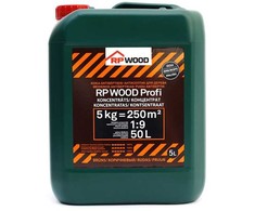 Antiseptikas RP WOOD Profi, ruda spalva, 5 l