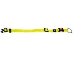 Flamingo ŠUNS ANTKAKLIS LEN FLUO Geltonas 45-65CM 25MM