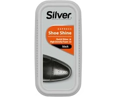 SILVER Kempinėlė batų valymui Sidabrinis, juodos spalvos