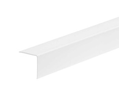 Cezar PVC kampinis profiliuotis W-PC-K2020-101-275, baltos sp., 2750 x 20 x 20 mm