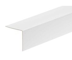 Cezar PVC kampinis profiliuotis W-PC-K4040-101-275, baltos sp., 2750 x 40 x 40 mm
