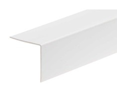 Cezar PVC kampinis profiliuotis W-PC-K5050-101-275, baltos sp., 2750 x 50 x 50 mm