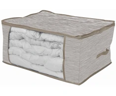 Domoletti BOXSTORAGE 60X45X30CM Pilkas TEXTILE