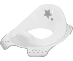 Apmācības tualetes sēdeklis Keeeper Stars Cosmic, balta krās., 15 cm x 30 cm x 40 cm