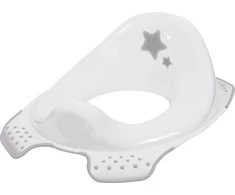 Mokomasis tualeto dangtis Keeeper Stars Cosmic, balta sp., 15 cm x 30 cm x 40 cm