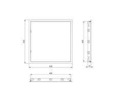 Revizinės durelės EUROPLAST RL4040, 40 x 40 cm