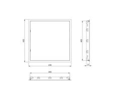 Revizinės durelės Europlast RL4040, 400 mm x 400 mm