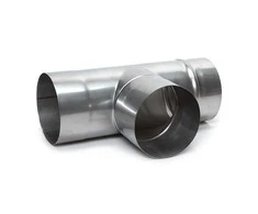 Ar trīs zariem skurstenis Wadex, 100 mm, 90 °