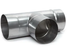 Ar trīs zariem skurstenis Wadex, 130 mm, 90 °