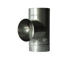 Ar trīs zariem skurstenis Wadex, 150 mm, 90 °