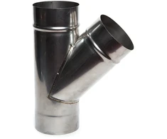 Ar trīs zariem skurstenis Wadex, 160 mm, 45 °