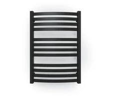 Ar ūdeni apsildāms dvieļu žāvētāja stienis Terma D01, metāliski melna krās., 50 cm x 71 cm, 400 W