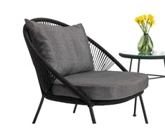 Lauko baldų komplektas Domoletti OUTDOOR FURNITURE SET Juodas 2 SEAT