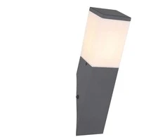 Lauko sieninis šviestuvas Domoletti Corte DH1430, 15W, E27, IP44, antracito spalvos, 8 cm x 33 cm