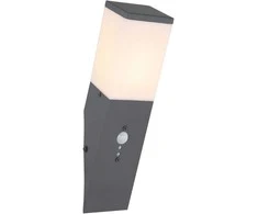 Lauko sieninis šviestuvas Domoletti Corte DH7430, 15W, E27, IP44, antracito spalvos, 8 cm x 33 cm