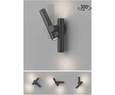 Sieninis šviestuvas Šviestuvas Domoletti FLIP QY200645, 6.5W, LED, IP44, juodas