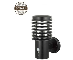 Sieninis šviestuvas Āra sienas lampa Domoletti GPL/EL, 100W, E27, IP44, melna krās., 15 cm x 33 cm