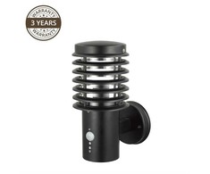 Sieninis šviestuvas Āra sienas lampa Domoletti GPL/EL, 100W, E27, IP44, melna krās., 15 cm x 33 cm