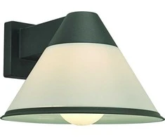 Sieninis šviestuvas Šviestuvas Domoletti ROCCO 39113, 60W, E27, IP44, juodas