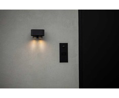 Sieninis šviestuvas Šviestuvas Lutec CYPRES 6604003118. 7W. 2XGU10. IP44