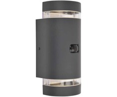 Sieninis šviestuvas Sieninis lauko šviestuvas Lutec Focus, 7W, GU10, IP44, tamsiai pilka sp., 11 cm x 23.9 cm