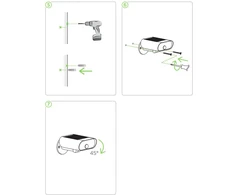 Sieninis lauko šviestuvas Lutec Lutec Connect, 7W, LED, IP44, juoda sp., 10.9 cm x 8.6 cm