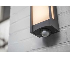 Sieninis šviestuvas Sieninis lauko šviestuvas Lutec Qubo, 14W, LED, IP54, antracito sp., 11 cm x 7.6 cm