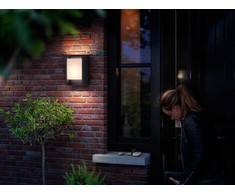 Lauko sieninis šviestuvas Philips Arbour, 6W, LED, IP44, pilkas, 7,5 cm x 22,1 cm