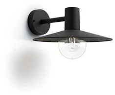 Lauko sieninis šviestuvas Philips Skua, 42W, E27, IP44, juodas, 30 cm x 22 cm