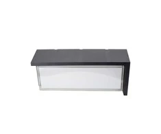 Sieninis lauko šviestuvas Spectrum, 20W, LED, IP65, juodas,