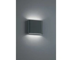Lauko sieninis šviestuvas Trio Thames, 2,5 W, LED, IP54, pilkas, 3 cm x 9 cm
