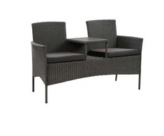 Lauko suolas Domoletti Hugo 53000010189, juodas, 138 cm x 61 cm x 86 cm