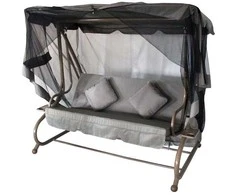 Lauko sūpynės Domoletti HC-998D, pilkos spalvos, 202 cm x 114 cm x 169 cm